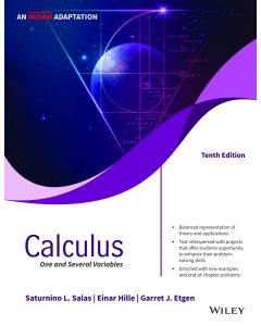 Calculus: One and Several Variables,10ed, An Indian Adaptation